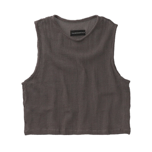 TULUM HEAVY KNIT TANK OXFORD GREY