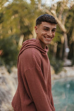 TULUM HEAVY MESH CROPPED HOODIE – ROSA