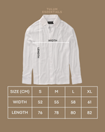 TULUM LONGSLEEVE BUTTON UP GASA WHITE