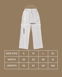 TULUM SUMMER BREEZE PANTS WHITE - Tulum Essentials