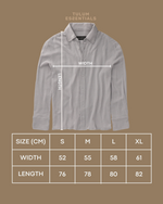 TULUM LONGSLEEVE BUTTON UP GASA SILVER - Tulum Essentials