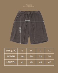 TULUM MESH KNIT SHORTS – OXFORD GREY - Tulum Essentials