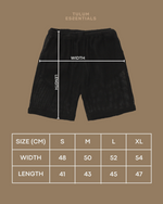 TULUM MESH KNIT SHORTS – BLACK - Tulum Essentials