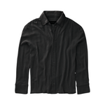 TULUM LONGSLEEVE BUTTON UP GASA BLACK - Tulum Essentials