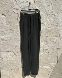 Tulum Heavy Knitted Pants Green