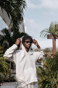 TULUM HOODIE WHITE SS25