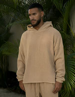 TULUM HEAVY KNITTED DUAL LAYERED HOODIE ARENA