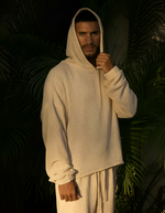TULUM HEAVY KNITTED DUAL LAYERED HOODIE ARENA