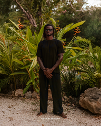 TULUM SUMMER BREEZE PANTS BLACK - Tulum Essentials