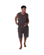 TULUM MESH KNIT SHORTS – OXFORD GREY - Tulum Essentials