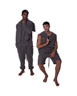 TULUM MESH KNIT SHORTS – OXFORD GREY - Tulum Essentials