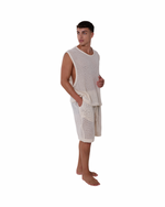 TULUM HEAVY KNIT TANK CRUDO
