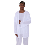 TULUM KIMONO LONG GASA WHITE - Tulum Essentials