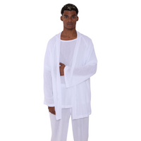 TULUM KIMONO LONG GASA WHITE - Tulum Essentials
