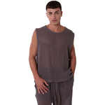 TULUM HEAVY KNIT TANK OXFORD GREY