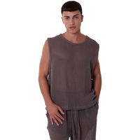 TULUM HEAVY KNIT TANK OXFORD GREY