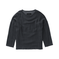 TULUM HEAVY KNITTED LONGSLEEVE SHIRT BLACK