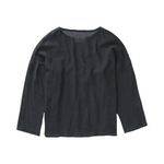 TULUM HEAVY KNITTED LONGSLEEVE SHIRT BLACK