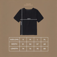TULUM T-SHIRT GASA BLACK - Tulum Essentials