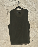 Tulum Heavy Knitted Dual Layered  Tanktop Green