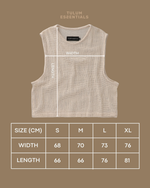 TULUM HEAVY KNIT TANK CRUDO