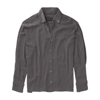 TULUM LONGSLEEVE BUTTON UP GASA OXFORD GREY - Tulum Essentials