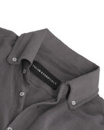 TULUM LONGSLEEVE BUTTON UP GASA OXFORD GREY - Tulum Essentials