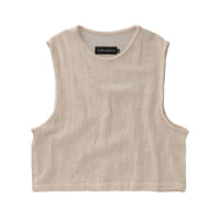 TULUM HEAVY KNIT TANK CRUDO