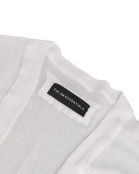 TULUM KIMONO LONG GASA WHITE - Tulum Essentials