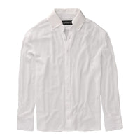 TULUM LONGSLEEVE BUTTON UP GASA WHITE
