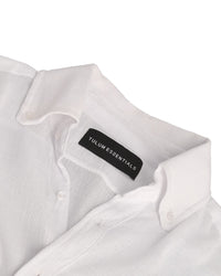 TULUM LONGSLEEVE BUTTON UP GASA WHITE