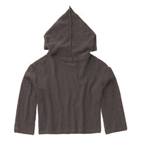 TULUM HEAVY MESH CROPPED HOODIE – OXFORD GREY