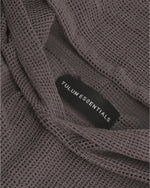 TULUM HEAVY MESH CROPPED HOODIE – OXFORD GREY