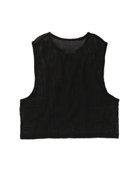 TULUM HEAVY KNIT TANK BLACK