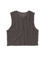 TULUM HEAVY KNIT TANK OXFORD GREY