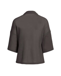 TULUM MESH KNIT KIMONO – OXFORD GREY