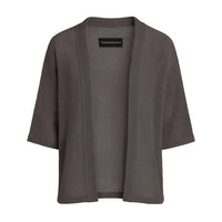 TULUM MESH KNIT KIMONO – OXFORD GREY