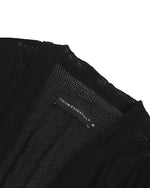 TULUM MESH KNIT KIMONO – BLACK