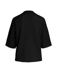 TULUM MESH KNIT KIMONO – BLACK