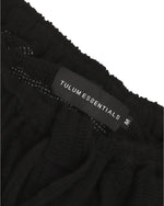 TULUM MESH KNIT SHORTS – BLACK - Tulum Essentials