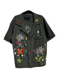 TULUM CLASSIC "MAYAN GARDEN" SHIRT LUXE GREEN