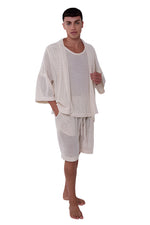 TULUM HEAVY KNIT KIMONO CRUDO
