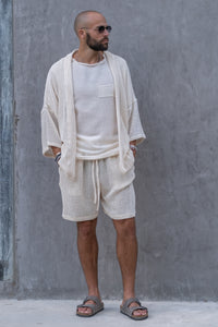 TULUM KNITTED CLASSIC SHORTS CRUDO