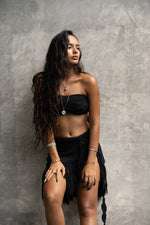 TULUM TOP & SKIRT BLACK *