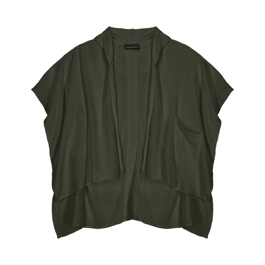 TULUM PONCHOS GREEN SS25