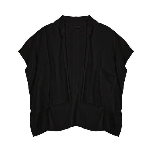 TULUM PONCHOS BLACK SS25