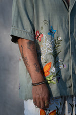 TULUM CLASSIC SHIRT LUXE " TROPICAL " SAGE SET