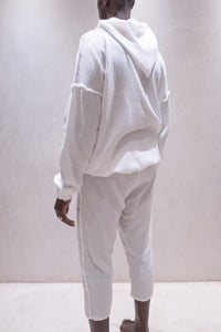 TULUM  TRACKSUITE MUSLIN WHITE HOODIE