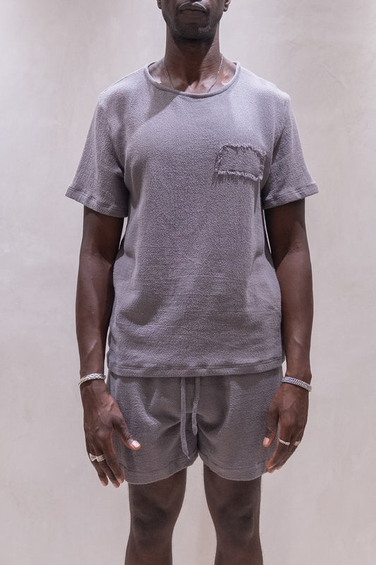 TULUM  PATCH T-SHIRT GREY