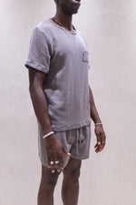TULUM  PATCH T-SHIRT GREY